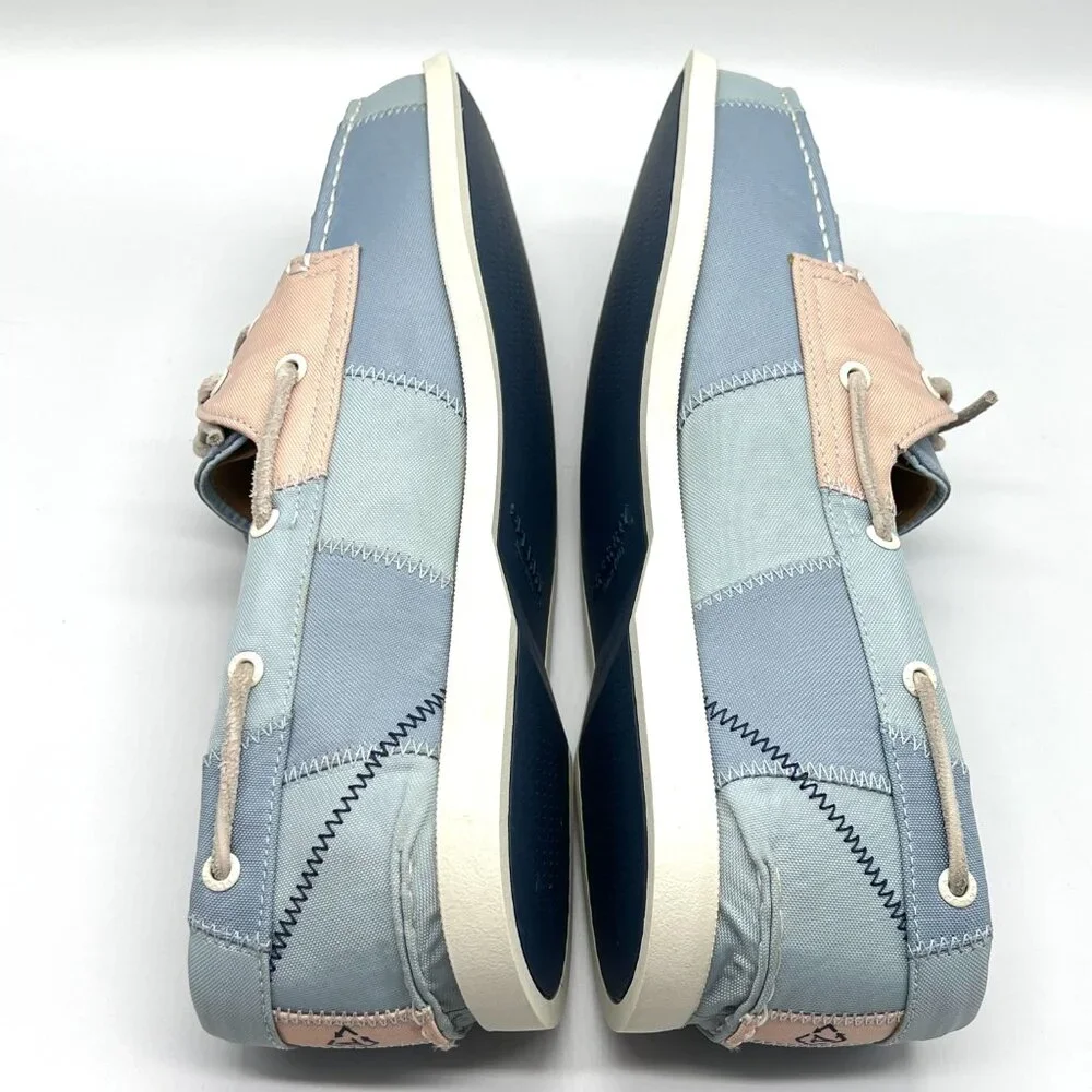 New SPERRY Womens Size 12 12M Blue And‎ Pink Pastel Boat Shoes Loafers Flats